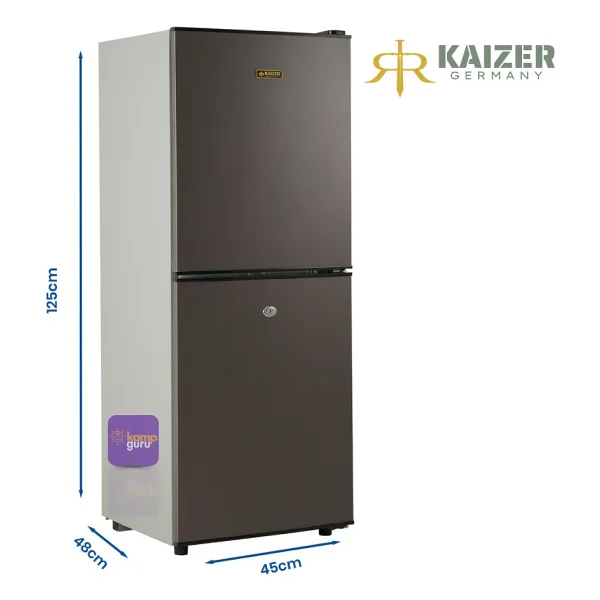 Kaizer Germany Çift Sistem 140 Buzdolabı Alttan Buzluk - Antrasit 12 / 24 / 220 Volt - Görsel 4