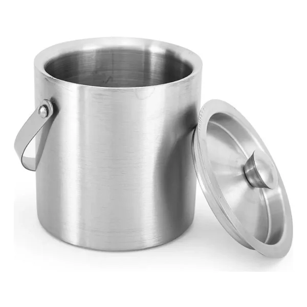 Buz Kovası Çift Cidarlı Yalıtımlı Endüstriyel Inox Şampanya Şarap Bira Soğutucu Medıum 722052 - 1,2 Lt - Görsel 3