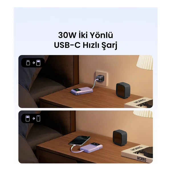Ugreen Uno 10000 mAh Hızlı Şarj Powerbank - Görsel 6