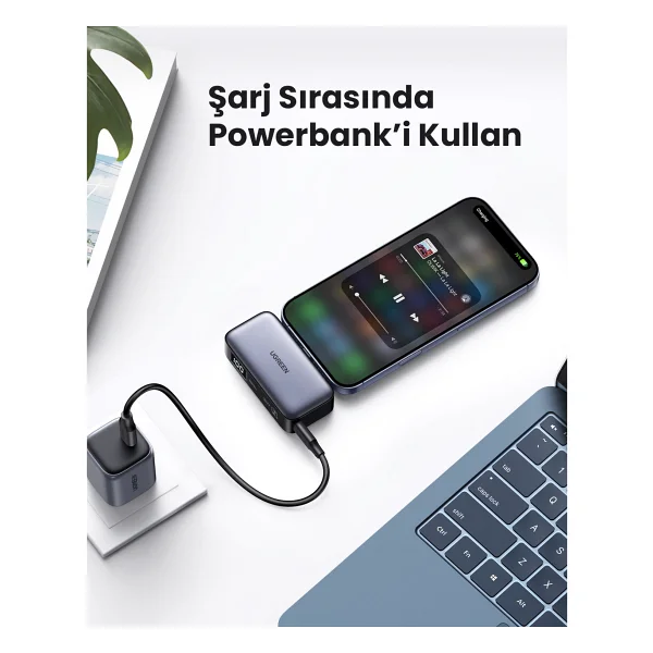Ugreen 35338 5000 mAh Hızlı Şarj Powerbank - Görsel 5