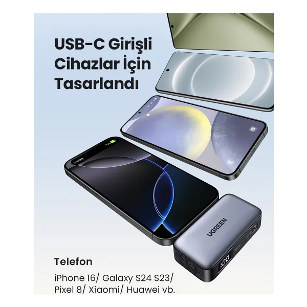 Ugreen 35338 5000 mAh Hızlı Şarj Powerbank - Görsel 8