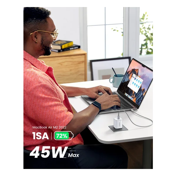 Ugreen Nexode 45 W Beyaz Type-C Hızlı Şarj Adaptörü - Görsel 9