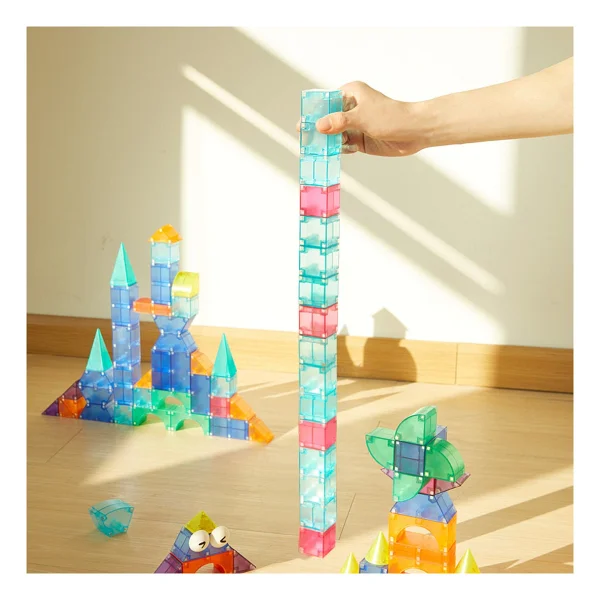 Mideer Magnetic Tiles Yaratıcı İnşaat Md1420 20 Parça Blok Oyuncak - Görsel 3
