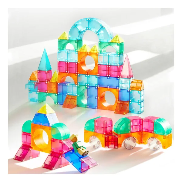 Mideer Magnetic Tiles Yaratıcı İnşaat Md1420 20 Parça Blok Oyuncak - Görsel 4