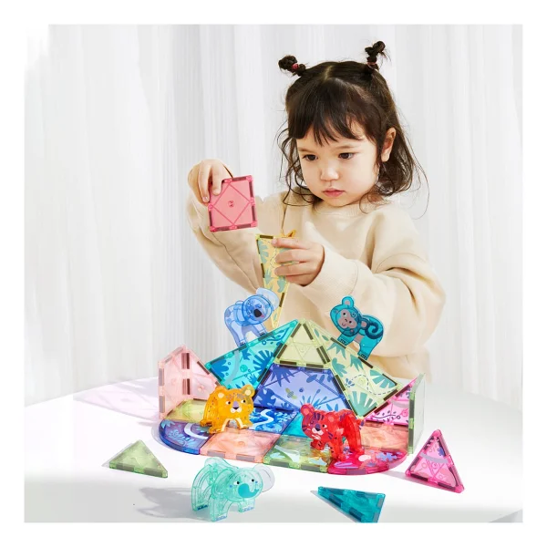 Mideer Magnetic Tiles Sihirli Orman Ct6399 40 Parça Blok Oyuncak - Görsel 5
