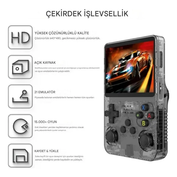Schitec R36s Beyaz Gameboy - Görsel 6