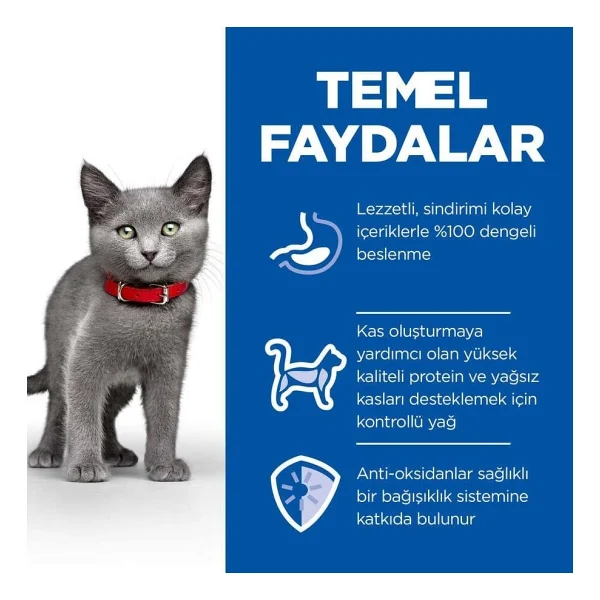 Hill's Sterilised Kitten Tavuklu Kısırlaştırılmış 1.5 Kg Yavru Kedi Maması - Görsel 4