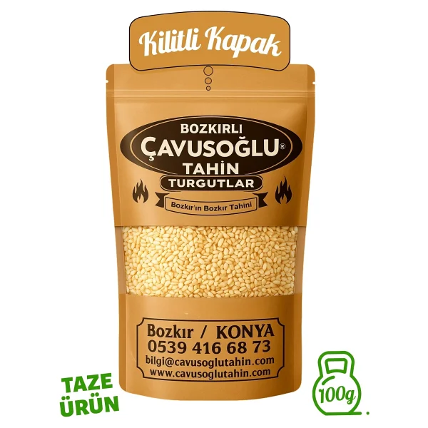 Bozkırlı Çavuşoğlu Kavrulmamış Çiğ Beyaz Susam 100 gr - Görsel 3