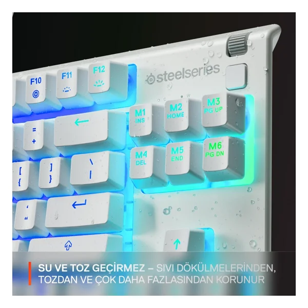 Steelseries Apex 3 Tkl Beyaz RGB Kablolu Oyuncu Klavyesi - Görsel 4