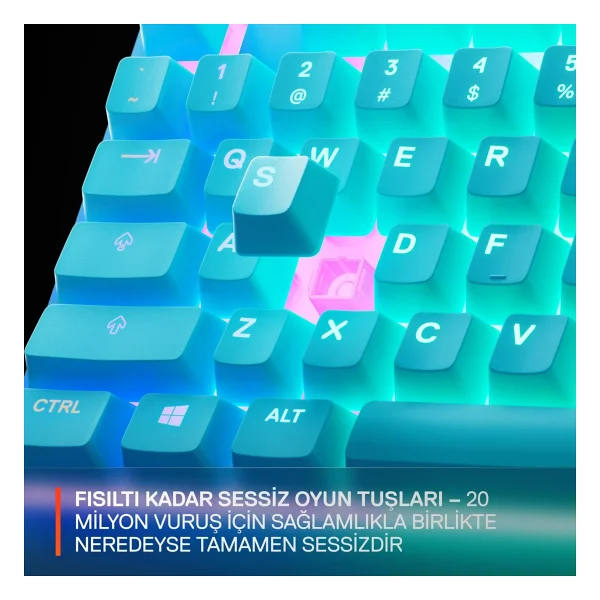 Steelseries Apex 3 Tkl Mavi RGB Kablolu Oyuncu Klavyesi - Görsel 5