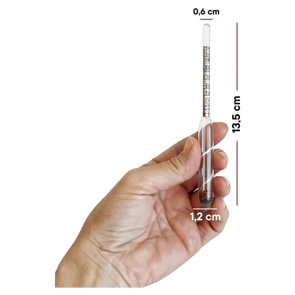 Aek-Tech Kısa Form 17 Cm 0-100 Alkolmetre - Görsel 4