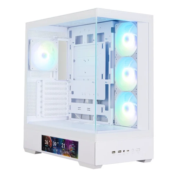 Zalman P40 Ds Argb Fanlı Beyaz Atx Oyuncu Kasası - Görsel 3
