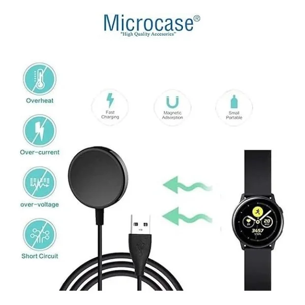 Microcase Samsung Galaxy Watch 8 44mm Manyetik Şarj Kablosu -Al2414 - Görsel 3