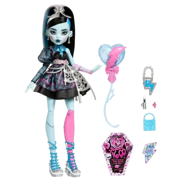 Monster High Havalı Doğum Günü Serisi Frankie Stein Bebeği Jbg75 - Görsel 6