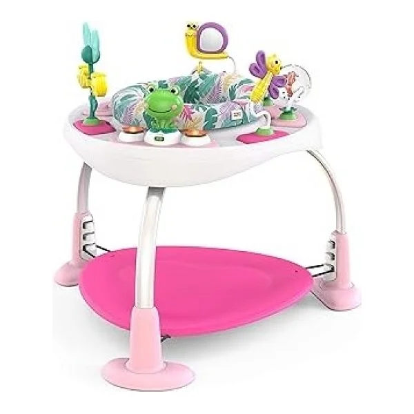 Bright Starts Bounce Bounce Baby 2'si 1 Arada Aktivite Zıplatıcı Ve Masa - Oynak Avuç Içi - Görsel 2