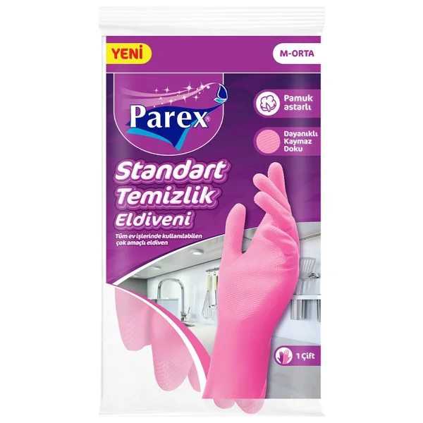 Parex Ekonomik Standart Orta Boy Temizlik Eldiveni - Görsel 6