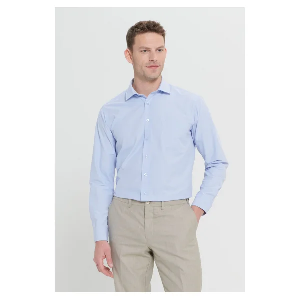 Altınyıldız Classics Erkek Beyaz Ütülemesi Kolay Non-Iron Comfort Fit Rahat Kesim Klasik Yaka Gömlek - Görsel 10
