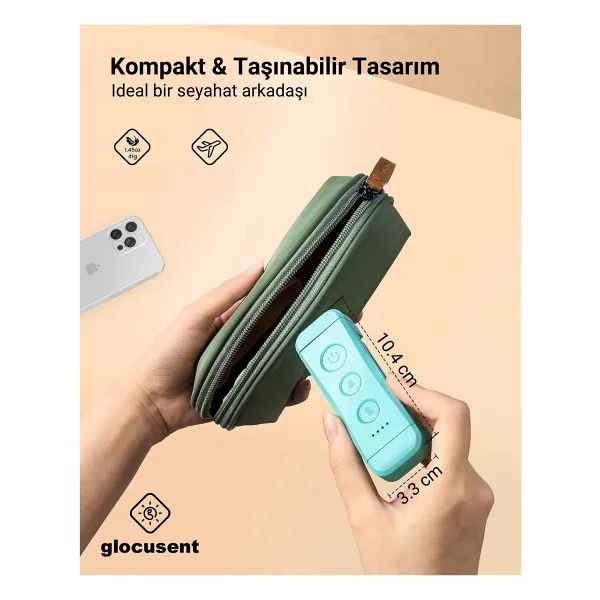 Glocusent USB Şarj Edilebilir LED Kitap Ayracı Arası Okuma Işığı Ayracı Portatif Şarj Edilebilir Mavi - Görsel 5