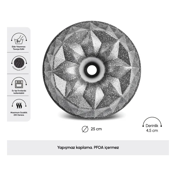 Karaca Lumos 25 Cm Döküm Kek Kalıbı - Görsel 6