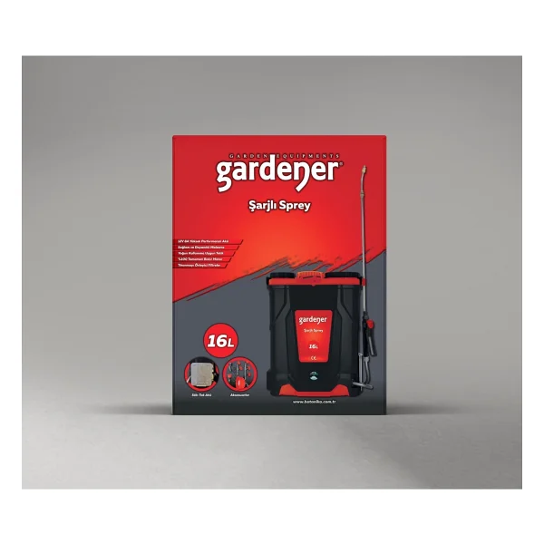 Gardener 165516 16 Lt Akülü Sırt Tipi İlaçlama Pompası - Görsel 2