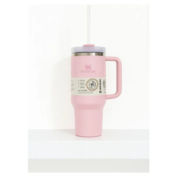 Stanley Quencher Açık Pembe 1.18 Lt Pipetli Termos Bardak - Görsel 7