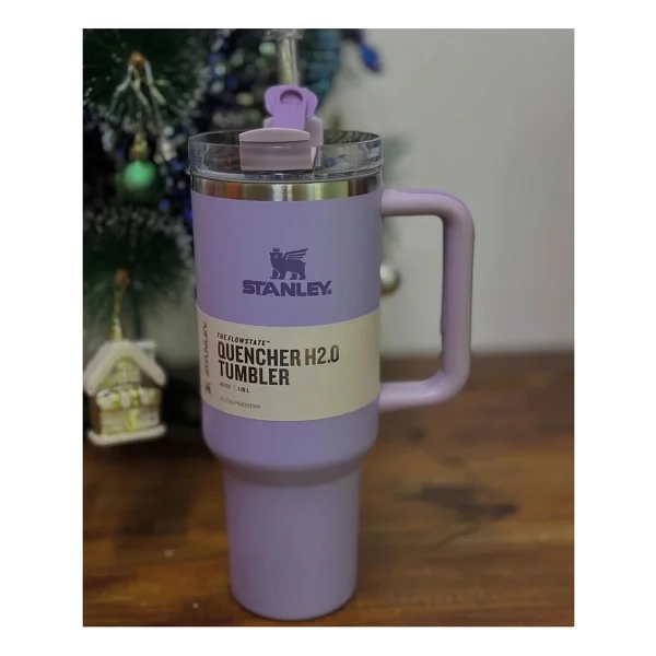 Stanley Quencher Açık Pembe 1.18 Lt Pipetli Termos Bardak - Görsel 6