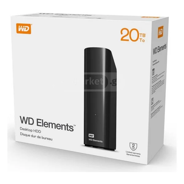 Western Digital Elements Desktop Wdbwlg0200hbk USB 3.0 3.5" 20 TB Harici Harddisk - Görsel 2