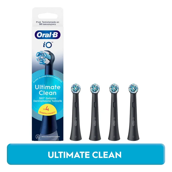 Oral-B İo Ultimate Clean Siyah 4'lü Diş Fırçası Başlığı - Görsel 2