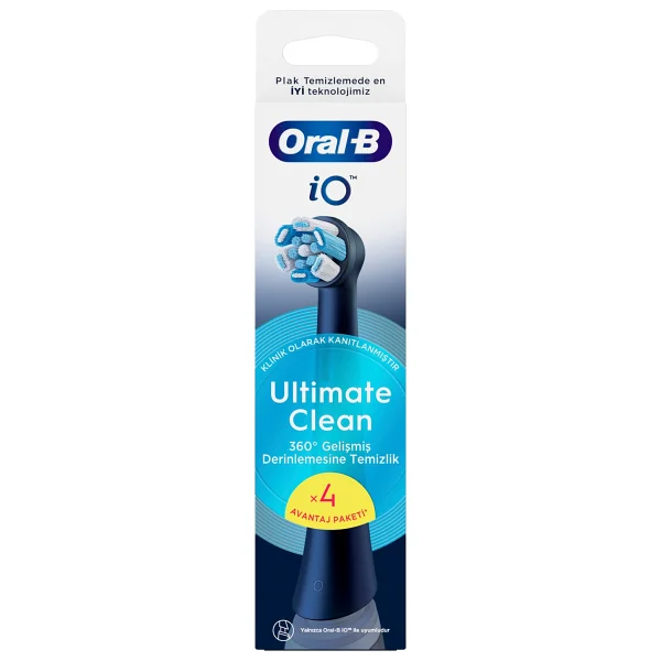 Oral-B İo Ultimate Clean Siyah 4'lü Diş Fırçası Başlığı - Görsel 3