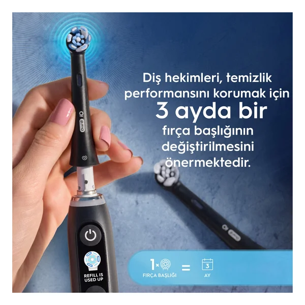 Oral-B İo Ultimate Clean Siyah 4'lü Diş Fırçası Başlığı - Görsel 10