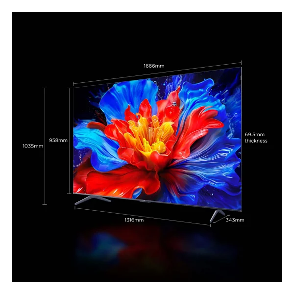 Tcl 75t8c 4K Ultra HD 75" 190 Ekran Uydu Alıcılı Google Smart QLED TV - Görsel 7