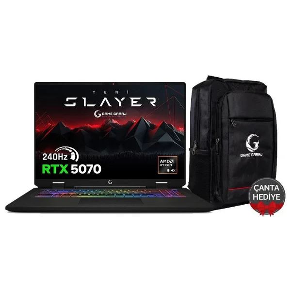 Game Garaj Slayer R9m3d XL-5070 C2 Ryzen 9 9955hx3d 32 GB 1 TB SSD Rtx5070 17" Wqxga Gaming Laptop - Görsel 10