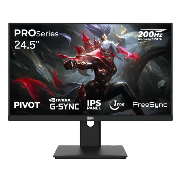 Dragos Proseries P245fhd200 24.5" 1 Ms Full HD Pivot Ips 200 Hz Oyuncu Monitörü - Görsel 6