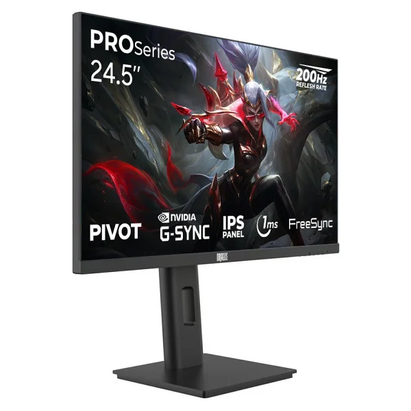 Dragos Proseries P245fhd200 24.5" 1 Ms Full HD Pivot Ips 200 Hz Oyuncu Monitörü - Görsel 2