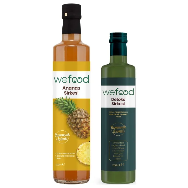 Wefood Ananas Sirkesi 500 Ml + Detoks Sirkesi 250 Ml - Görsel 2
