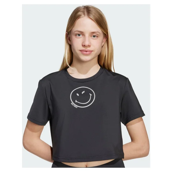 Adidas X Smileyworld Training Jn2165 Kısa Kollu Bisiklet Yaka Çocuk Tişört - Görsel 4