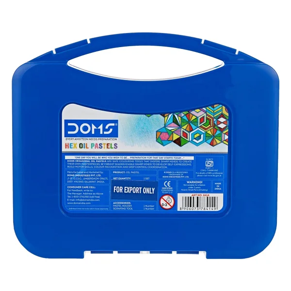 Doms Plastik Çantalı 12'li Pastel Boya - Görsel 7