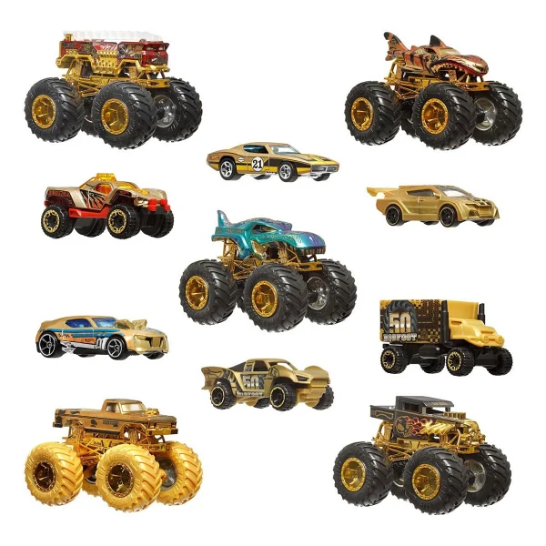 Hot Wheels Monster Trucks Bigfoot Trophy Şampiyonları Araba Ve Kamyon Çoklu Arabalar Jdw07 - Görsel 9
