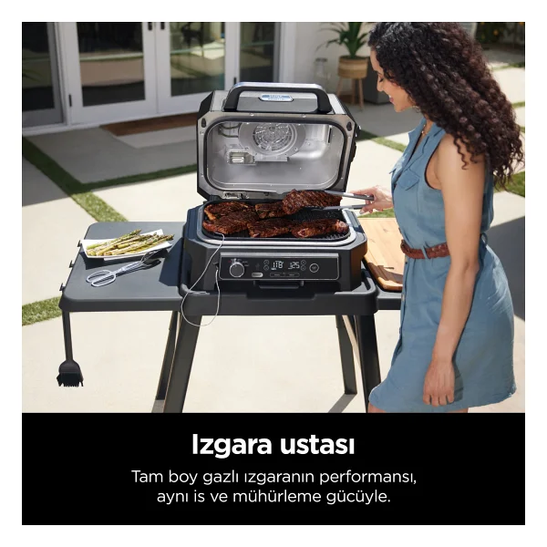 Ninja Woodfire Pro XL Elektrikli Bbq Izgara - Görsel 3