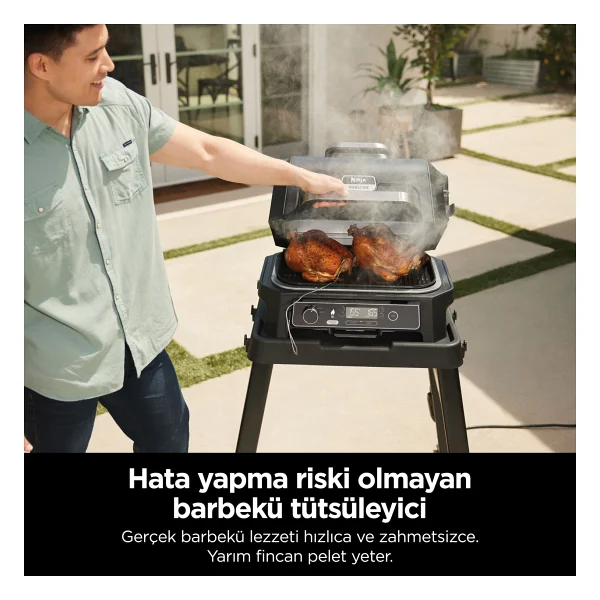 Ninja Woodfire Pro XL Elektrikli Bbq Izgara - Görsel 4