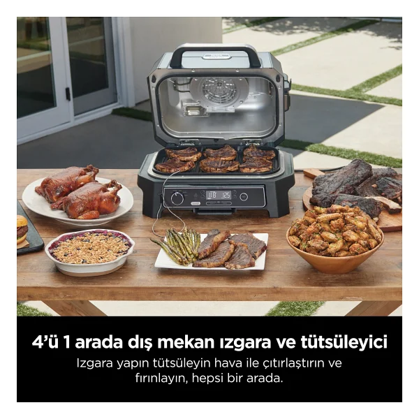 Ninja Woodfire Pro XL Elektrikli Bbq Izgara - Görsel 6
