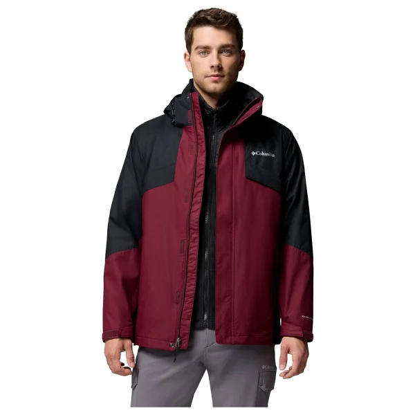 Columbia Bugaboo Iıı Fleece Interchange 3ın1 Wm8497-624 Kapüşonlu Bordo Erkek Mont - Görsel 4