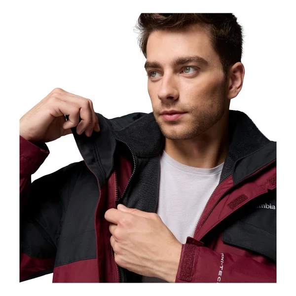 Columbia Bugaboo Iıı Fleece Interchange 3ın1 Wm8497-624 Kapüşonlu Bordo Erkek Mont - Görsel 7