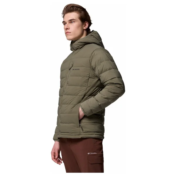 Columbia Drift Peak Stretch WM1852-397 Kapüşonlu Kaz Tüyü Yeşil Erkek Şişme Mont - Görsel 3