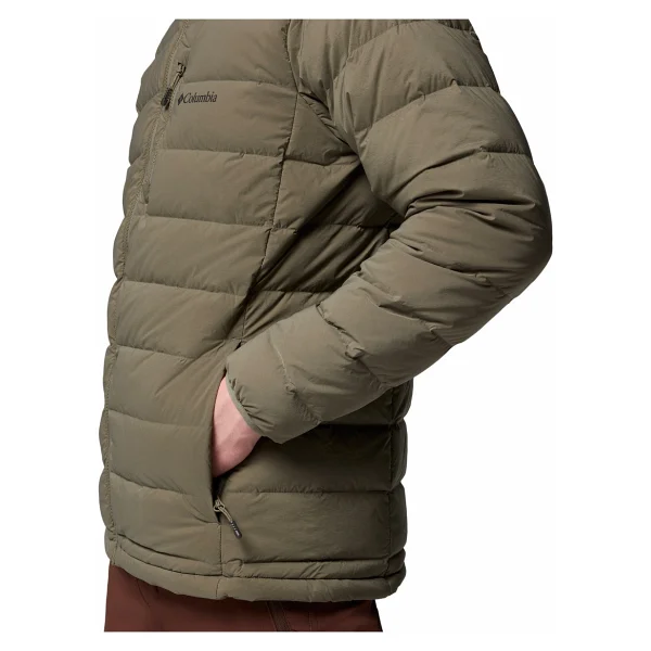 Columbia Drift Peak Stretch WM1852-397 Kapüşonlu Kaz Tüyü Yeşil Erkek Şişme Mont - Görsel 6