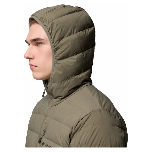 Columbia Drift Peak Stretch WM1852-397 Kapüşonlu Kaz Tüyü Yeşil Erkek Şişme Mont - Görsel 7