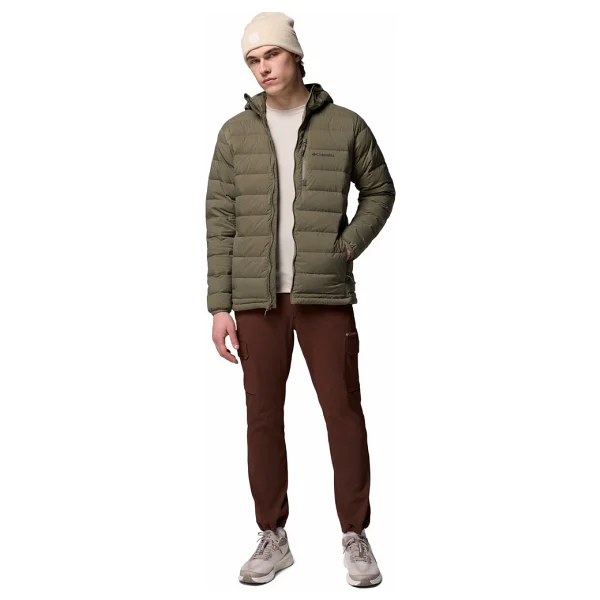 Columbia Drift Peak Stretch WM1852-397 Kapüşonlu Kaz Tüyü Yeşil Erkek Şişme Mont - Görsel 9