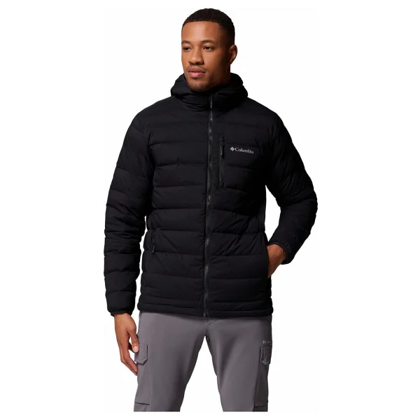 Columbia Drift Peak Stretch WM1852-010 Kapüşonlu Kaz Tüyü Siyah Erkek Şişme Mont - Görsel 10