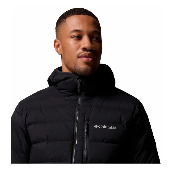 Columbia Drift Peak Stretch WM1852-010 Kapüşonlu Kaz Tüyü Siyah Erkek Şişme Mont - Görsel 5
