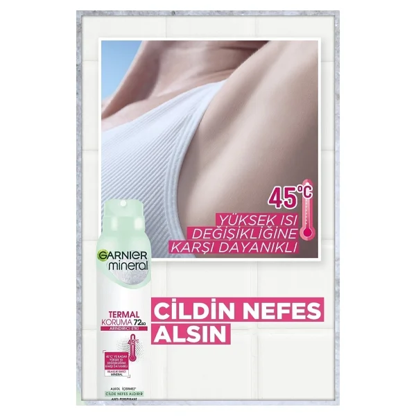 Garnier Mineral Termal Koruma 150 Ml Kadın Deodorant - Görsel 5